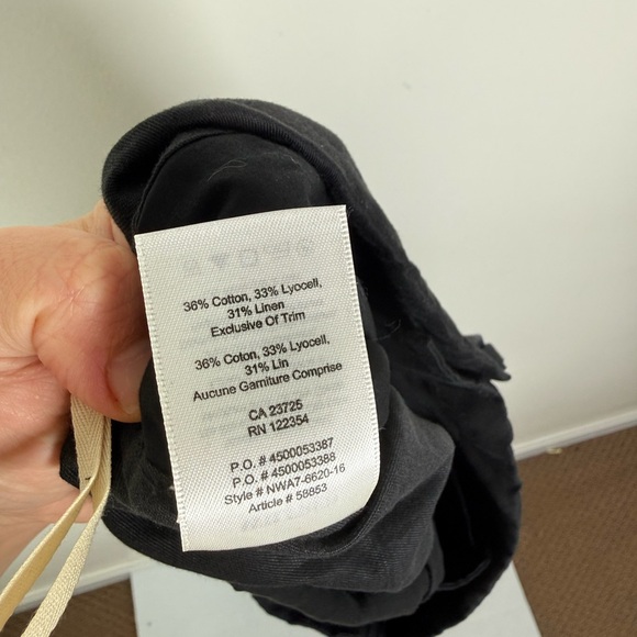 Wilfred Free Emmack Pant Black Drawstring Tapered Trouser - Picture 9 of 9